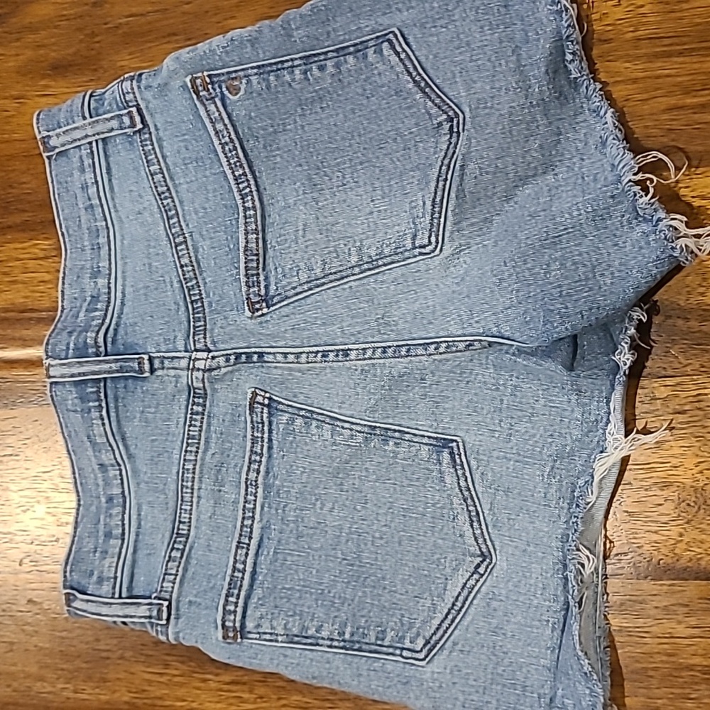 Madewell High Rise Relaxed Denim Shorts Cutoff Light Wash Size 25 - Picture 1 of 5